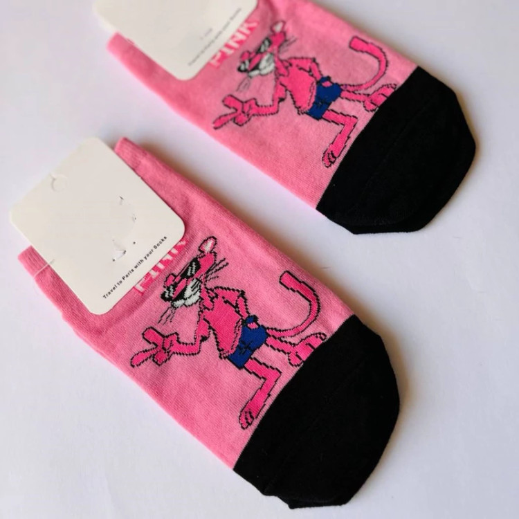 جوراب پلنگ صورتی