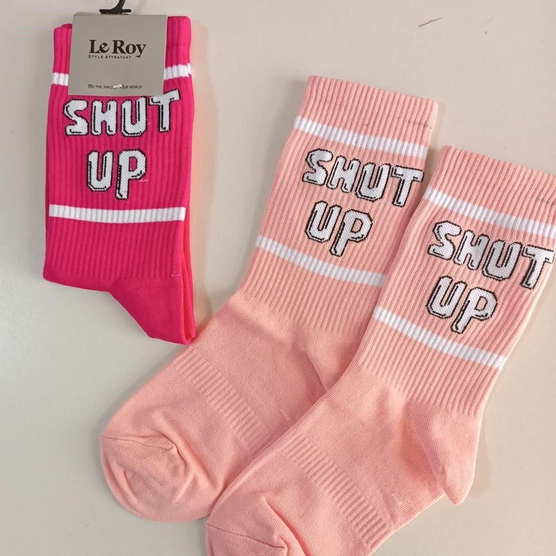 جوراب ساقدار نوشته دار