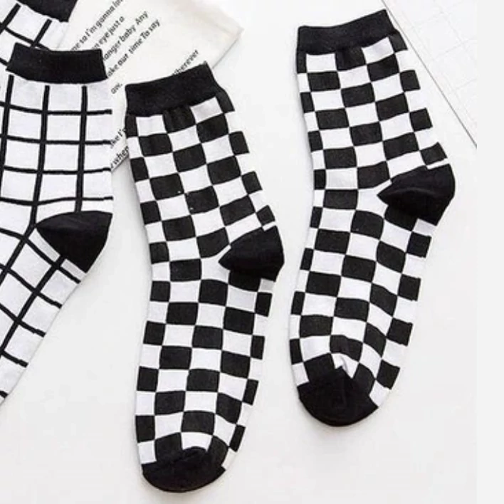 جوراب چهارخونه ساقدار