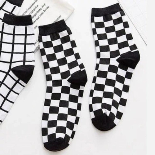 جوراب چهارخونه ساقدار