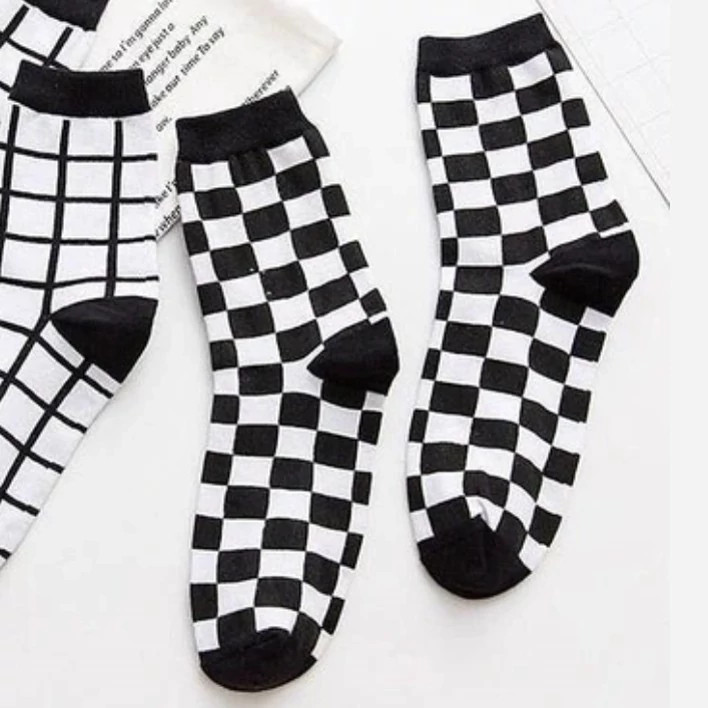 جوراب چهارخونه ساقدار